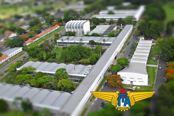 Imagem aérea do campus do ITA